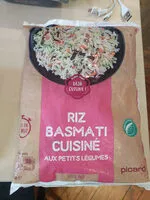 Mängden socker i Riz Basmati cuisiné aux petits légumes