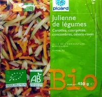 Mängden socker i Julienne de légumes Bio