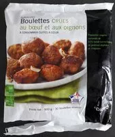 Mängden socker i Boulettes au Bœuf et aux Oignons Crues