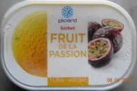 Mängden socker i Sorbet fruit de la passion
