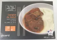 Mängden socker i Langue de bœuf sauce piquante et purée de pomme de terre