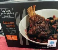 Mängden socker i Agneau confit et compote de légumes