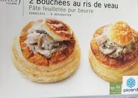 Mängden socker i 2 Bouchées Au Ris De Veau