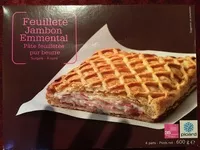 Mängden socker i Feuilleté jambon emmental