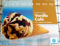 Mängden socker i Cônes intenses Vanille Café avec pépites de chocolat