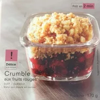 Mängden socker i Crumble aux fruits rouges