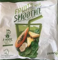 Mängden socker i Fruits pour smoothie : Ananas, Banane, Papaye, Épinard, Menthe