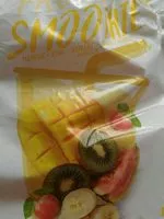 Mängden socker i Fruits smoothie mangue kiwi banane goyave acerola