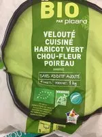Mängden socker i Velouté cuisiné haricot vert chiu-fleur poireau