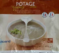 Mängden socker i Potage gourmet