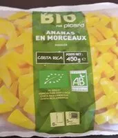 Mängden socker i Ananas en morceaux bio surgelés