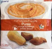 Mängden socker i Purée courge butternut, patate douce