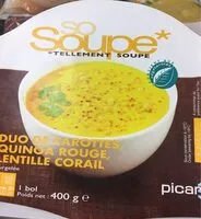 Mängden socker i So soupe - carottes, quinoa rouge, lentille corail