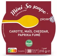 Mängden socker i Mini so soupe carotte maïs, cheddar, paprika fumé
