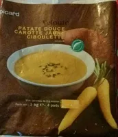 Mängden socker i Velouté patate douce, carotte jaune, ciboulette