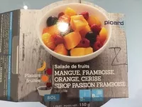 Mängden socker i Bol de fruits au sirop passion framboise