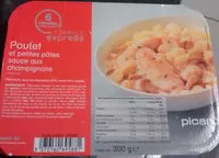 Mängden socker i Poulet et petites pâtes sauce aux champignons