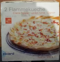 Mängden socker i 2 Flammekueche