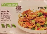 Mängden socker i Émincés de poulet, tagliatelles complètes et légumes façon wok