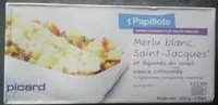 Mängden socker i 1 Papillote Merlu Blanc Saint-Jacques et Légumes du Soleil, Sauce Citronnée