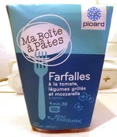 Mängden socker i Farfalles à la tomate, légumes grillés et mozzarella, Surgelées