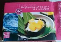 Mängden socker i Riz gluant au lait de coco et à la mangue