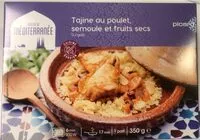 Mängden socker i Tajine au poulet semoule et fruits secs