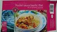 Mängden socker i Poulet Sauce Basilic Thaï et Riz Gluant Cuisiné