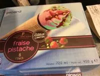 Mängden socker i Cones fraise pistache
