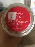 Mängden socker i Frozen Yogurt Sauce Fruit Rouges Muesli