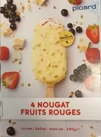 Mängden socker i Nougat fruits rouges