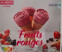 Mängden socker i Les inédits. Fruits rouges. 6 cônes