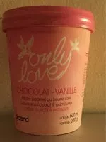 Mängden socker i Only Love Crème Glacée Chocolat - Vanille