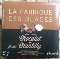 Mängden socker i Glace chocolat façon chantilly