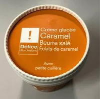 Mängden socker i Crème glacée caramel beurre salé