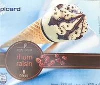 Mängden socker i 6 Cônes Crème Glacée Rhum Raisin