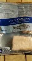 Mängden socker i Dos de cabillaud  surgelé