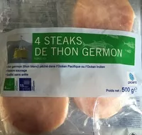 Mängden socker i 4 steaks de thon germon