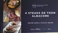 Mängden socker i 4 steaks de thon albacore