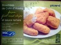 Mängden socker i Bouchées de Colin d'Alaska façon fish and chips et sauce tartare