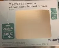 Mängden socker i 2 Pavés de saumon et compotée fenouil tomate