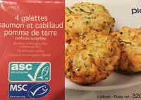 Mängden socker i Galette saumon et cabillaud pomme de terre