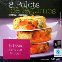 Mängden socker i 8 Palets de légumes préfrits