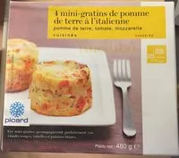 Mängden socker i 4 mini-gratins de pomme de terre à l'italienne