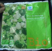 Mängden socker i Duo de fleurettes brocolis, chou-fleur Bio