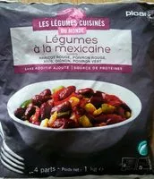 Mängden socker i Légumes à la mexicaine