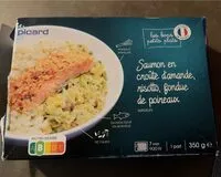 Mängden socker i Saumon en croûte d’amande, risotto, fondue de poireaux