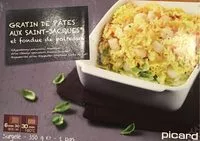 Mängden socker i Gratin de Pâtes aux Saint-Jacques* et Fondue de Poireaux, Surgelé