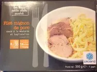 Mängden socker i Filet mignon de porc, sauce moutarde et tagliatelles