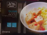 Mängden socker i Saumon et écrasée de pomme de terre à l'huile d'olive (2,2%)